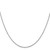 14K White Gold 22 inch .9mm Box with Spring Ring Clasp Chain