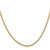 16" 14K Yellow Gold 1.85mm Semi-Solid Curb Chain Necklace