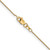 14K Yellow Gold 24 inch .8mm Diamond-cut Round Open Link Cable with Lobster Clasp Chain