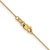 14K Yellow Gold .5mm Baby Box with Lobster Clasp Chain 3277-16