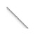 14K White Gold 22 inch .8mm Diamond-cut Round Open Link Cable with Lobster Clasp Chain