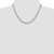Sterling Silver Rhodium-plated Polished 5mm Curb Chain QFC147R-18