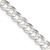 22" Sterling Silver 6.75mm Concave Beveled Curb Chain Necklace