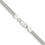 30" Sterling Silver 3.5mm 6-sided Oval Snake Chain Necklace