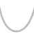 Sterling Silver Rhodium-plated 5mm Beveled Curb Chain QFB120R-26