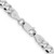 Sterling Silver Rhodium-plated 5mm Beveled Curb Chain QFB120R-26