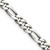 22" Sterling Silver Antiqued 5.5mm Figaro Chain Necklace