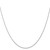 14K White Gold 24 inch Carded .7mm Cable Rope with Spring Ring Clasp Chain