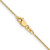 14K Yellow Gold 16 inch .85mm Spiga with Lobster Clasp Chain