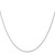 16" 10K White Gold 1mm Spiga Chain Necklace