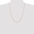 14K Rose Gold 24 inch Carded .7mm Cable Rope with Spring Ring Clasp Chain