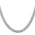 22" Sterling Silver 5.5mm Pave Curb Chain Necklace