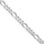 Sterling Silver Rhodium-plated 4.5mm Figaro Chain QFG120R-28