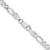 Sterling Silver Rhodium-plated 4.5mm Figaro Chain QFG120R-28