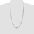 Sterling Silver Rhodium-plated 4.5mm Figaro Chain QFG120R-28