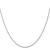 14K White Gold 24 inch .8mm Light Baby Rope with Spring Ring Clasp Chain