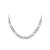 Sterling Silver 7.5mm Lightweight Flat Figaro Chain QMB180-22