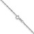 22" 14K White Gold 1.1mm Singapore Chain Necklace 22" 14K White Gold 1.1mm Singapore Chain Necklace