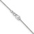 14K White Gold 16 inch .9mm Cable with Lobster Clasp Chain