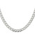 Sterling Silver 6.4mm Hollow Flat Curb Chain QLFB150-22