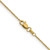 10k Yellow Gold .9mm Diamond-cut Cable Chain 10PE326-22