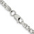 Sterling Silver 4.25mm 6 Side Diamond-cut Flat Double Curb Chain QFC152-18