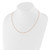 Sterling Silver Rose Gold-plated Adjustable 1.1mm Diamond-cut Spiga Chain FC59-22