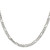22" Sterling Silver 4.5mm Lightweight Flat Figaro Chain Necklace
