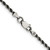 26" Sterling Silver Ruthenium-plated 2.3mm Rope Chain Necklace