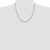 Sterling Silver Rhodium-plated 3mm Curb Chain QCB080R-20