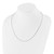 Sterling Silver Adjustable 2mm Paperclip Flat Oval Link Chain