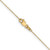 10k Yellow Gold .8mm Diamond-cut Cable with Spring Ring Clasp Chain 10PE41-14