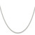 36" Sterling Silver 1.6mm Round Spiga Chain Necklace