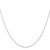 10k White Gold .6 mm Carded Cable Rope Chain 10K6RW-20