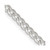 16" Sterling Silver 4mm Pave Curb Chain Necklace