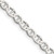 22" Sterling Silver 4mm Flat Anchor Chain Necklace