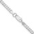 Sterling Silver Rhodium-plated 3.15mm Flat Curb Chain QLB080R-26