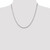 20 inch Sterling Silver 2.5mm Flat Rope Chain Necklace