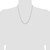 Sterling Silver Rhodium-plated 3.15mm Flat Curb Chain QLB080R-22