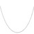 10k White Gold .5mm Carded Curb Chain 10K8CW-16