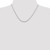 18" Sterling Silver Rhodium-plated 2.3mm Solid Rope Chain Necklace