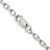 16" Sterling Silver 3.2mm Oval Fancy Rolo Chain Necklace