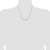 Sterling Silver Rhodium-plated 3.15mm Flat Curb Chain QLB080R-20