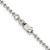 24" Sterling Silver 2.35mm Beaded Chain Necklace