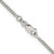 18" Sterling Silver Rhodium-plated 2mm Curb Chain Necklace