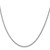 16" Sterling Silver Rhodium-plated 2mm Curb Chain Necklace