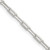 18" Sterling Silver 2.75mm Elongated Open Link Chain Necklace