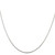 20" Sterling Silver 1.25mm Square Snake Chain Necklace