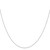 10k White Gold .42mm Carded Curb Chain 10K6CW-18