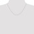 10k White Gold .42mm Carded Curb Chain 10K6CW-18